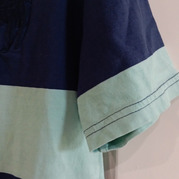 POLO RALPH LAUREN Big Pony Cotton Broad Horizontal Stripes Size 8 Tee - Picture 4 of 8